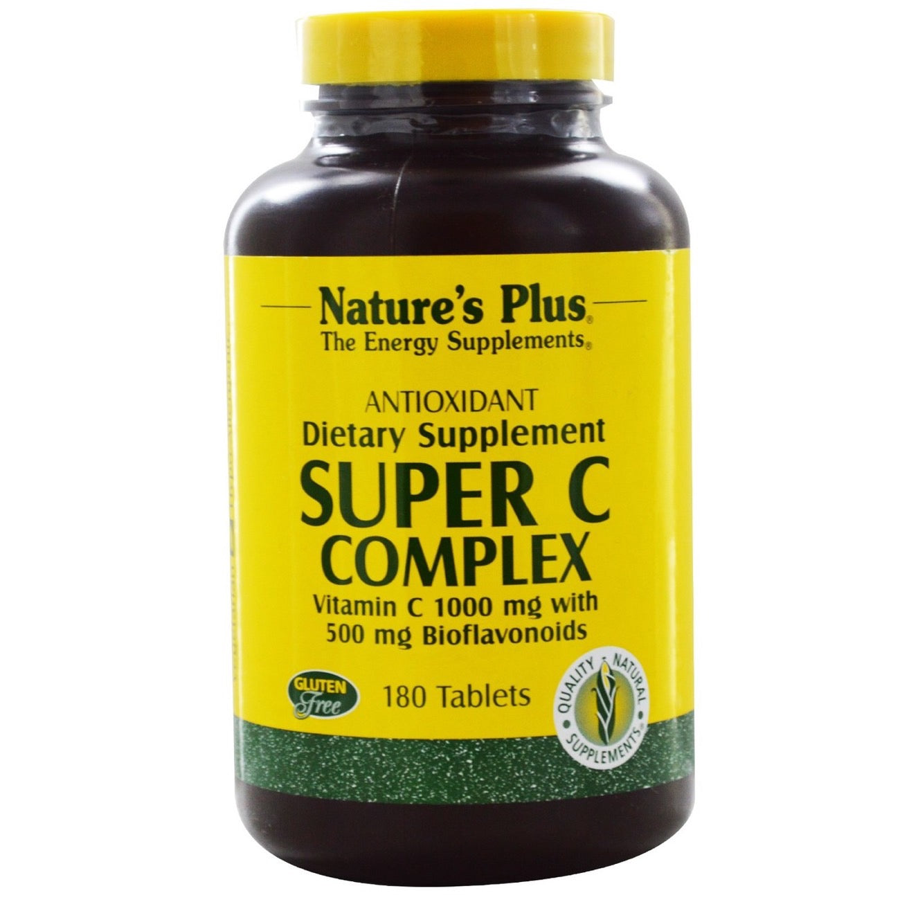 Nature's Plus, Super C Complex, 180 Tablets UPC 097467024786 | Hilife Vitamins