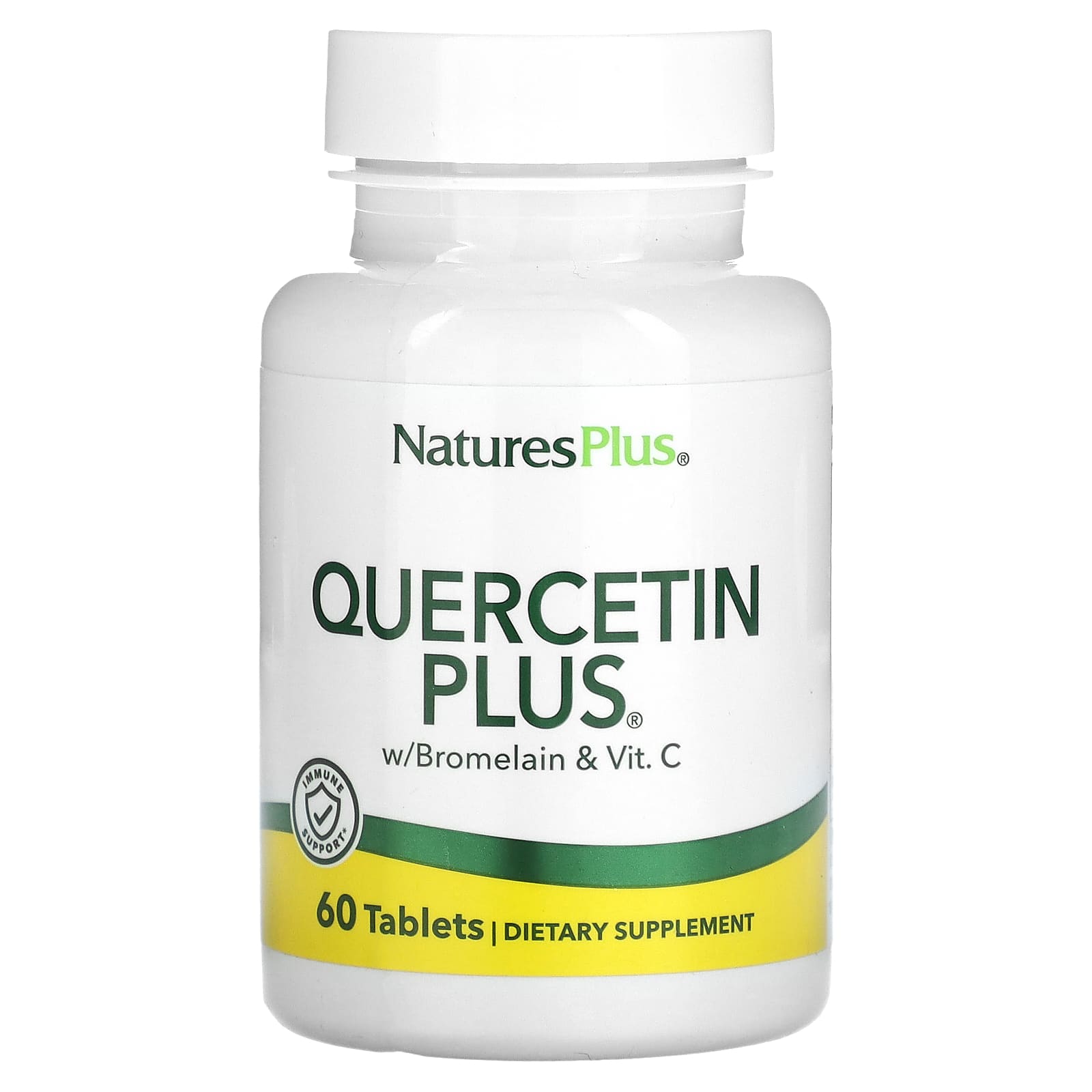 Nature's Plus, Quercetin Plus, with Bromelain & Vitamin C, 60 Tablets UPC 097467025639 | Hilife Vitamins