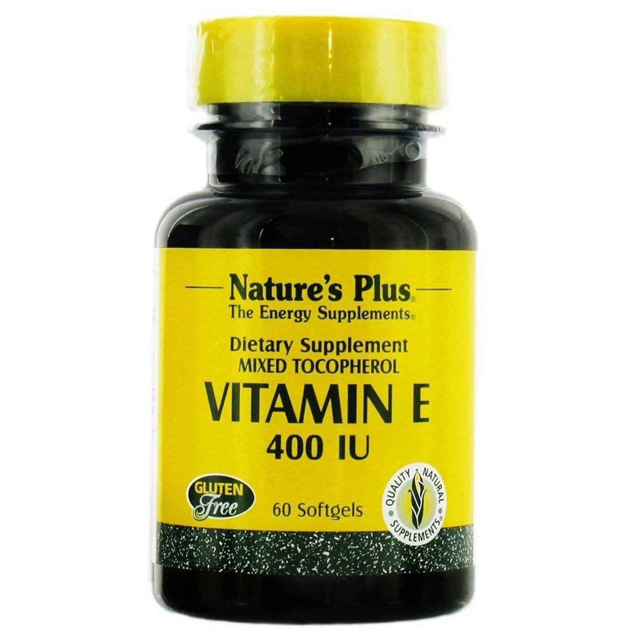 Nature's Plus, Vitamin E Mixed Tocopherol 400 IU, 60 Softgels UPC 097467027602 | Hilife Vitamins