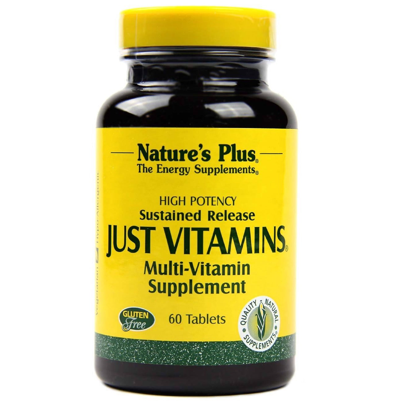 Nature's Plus, Just Vitamin Multi S/R, 60 Tablets UPC 097467030503 | Hilife Vitamins