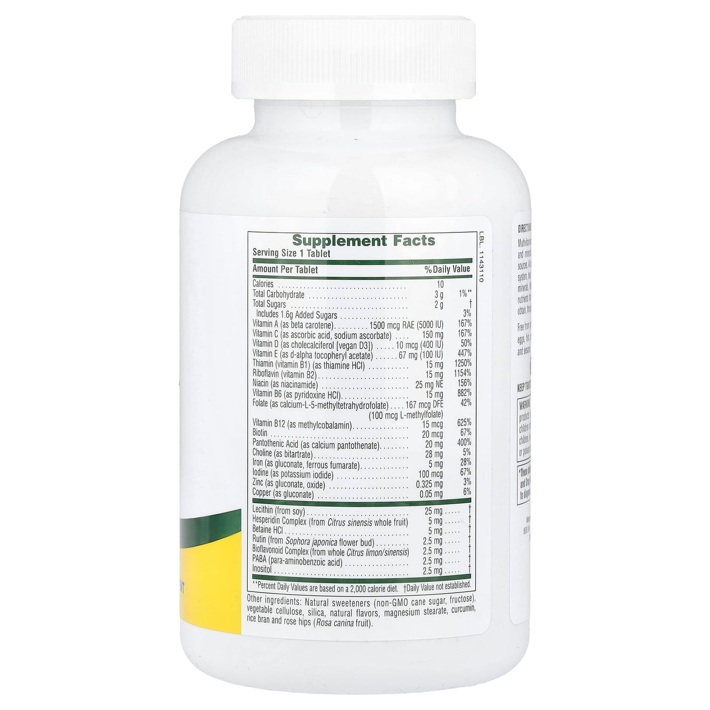 Nature's Plus, Adult's Chewable, Multivitamin & Mineral, Pineapple Flavor, 90 Tablets UPC 097467030879 | Hilife Vitamins