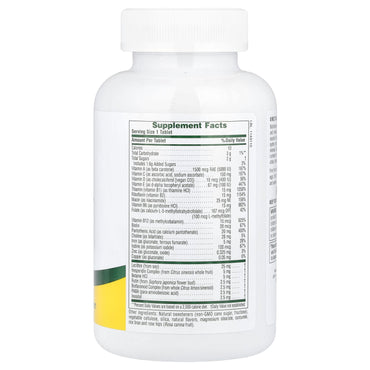 Nature's Plus, Adult's Chewable, Multivitamin & Mineral, Pineapple Flavor, 90 Tablets UPC 097467030879 | Hilife Vitamins