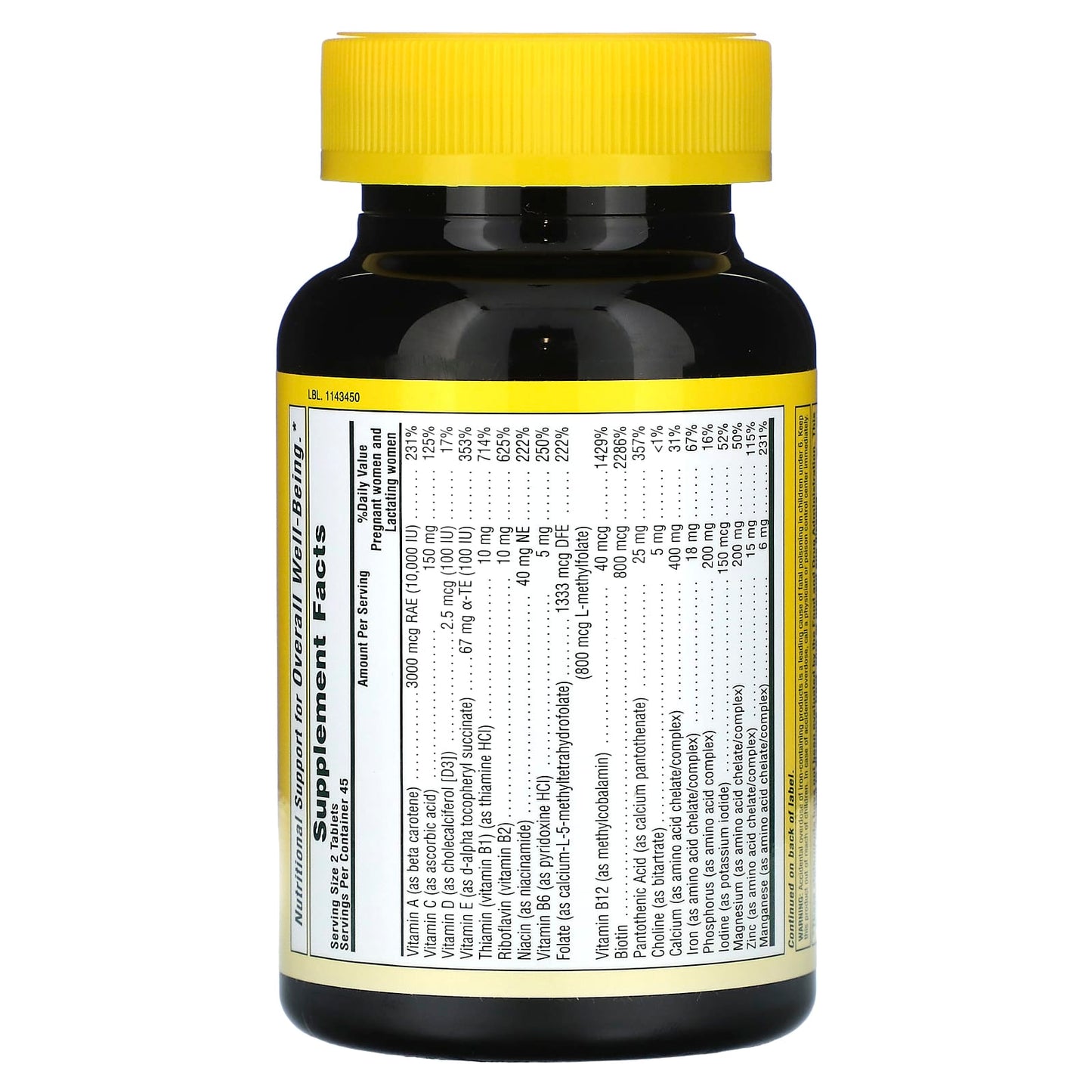 Nature's Plus, Source Of Life Prenatal, 90 Tablets UPC 097467030916 | Hilife Vitamins
