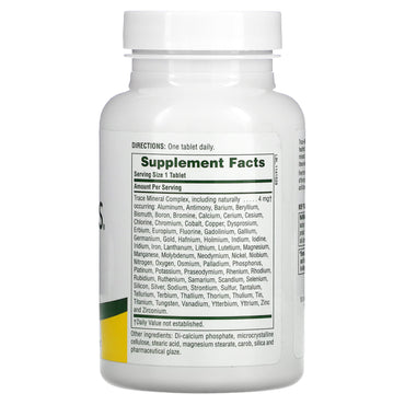 Nature's Plus, Trace-Mins, Trace Mineral Complex, 180 Tablets UPC 097467035607 | Hilife Vitamins