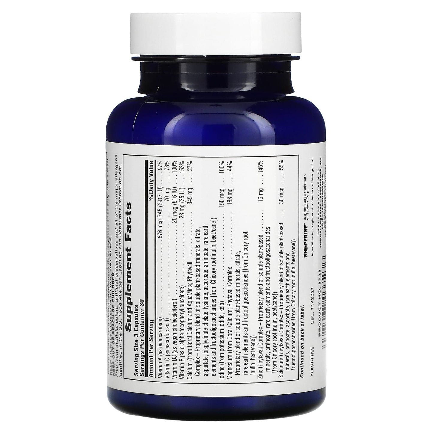 Nature's Plus, Activated Coral Calcium, 90 Vegetarian Capsules UPC 097467037236 | Hilife Vitamins