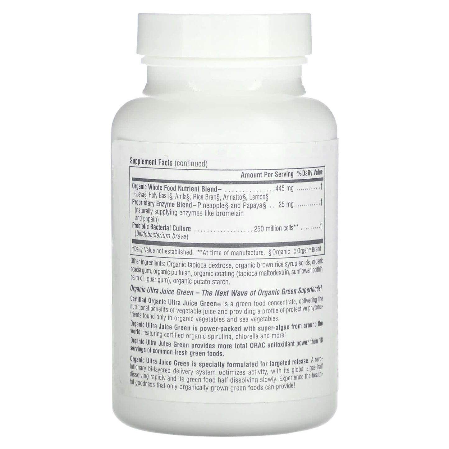 Nature's Plus, Ultra Juice Green Bi-Layer, 90 Tablets UPC 097467037748 | Hilife Vitamins