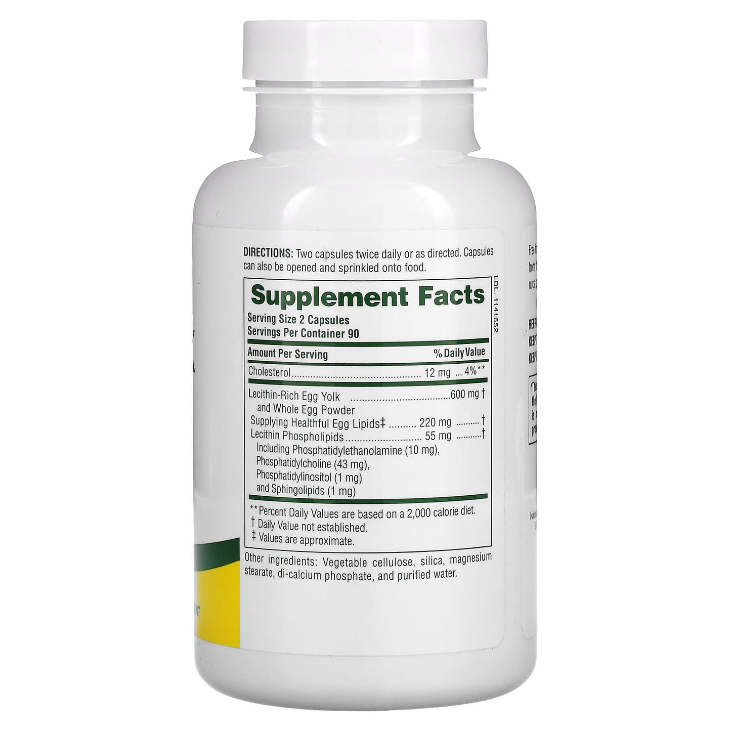 Nature's Plus, Egg Yolk Lecithin, 600 mg, 180 Capsules UPC 097467041738 | Hilife Vitamins