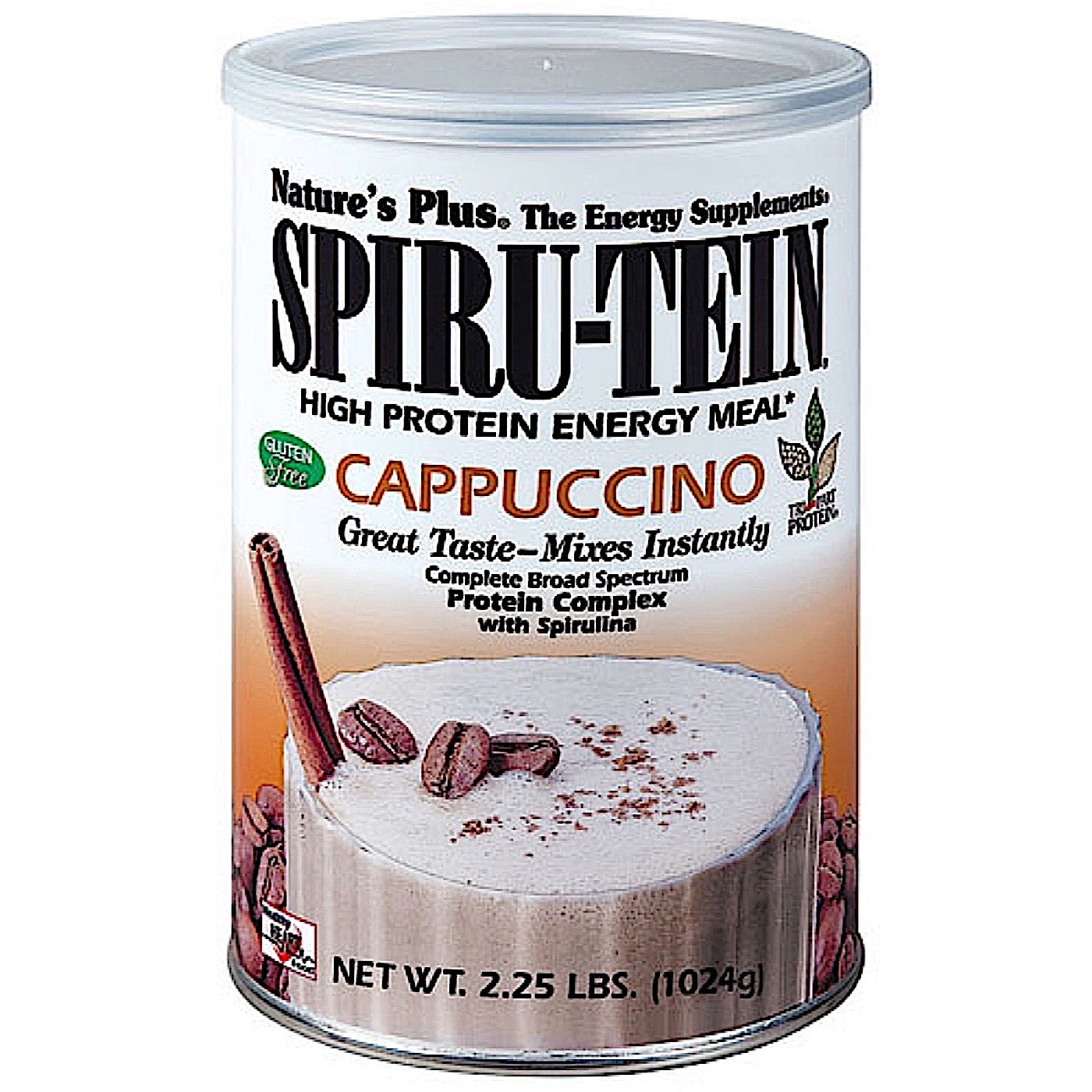 Nature's Plus, Spirutein Cappuccino, 2.2 Lbs UPC 097467045842 | Hilife Vitamins