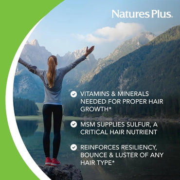 Nature's Plus, Ultra Hair Plus For Women S/R, 60 Tablets UPC 097467048331 | Hilife Vitamins