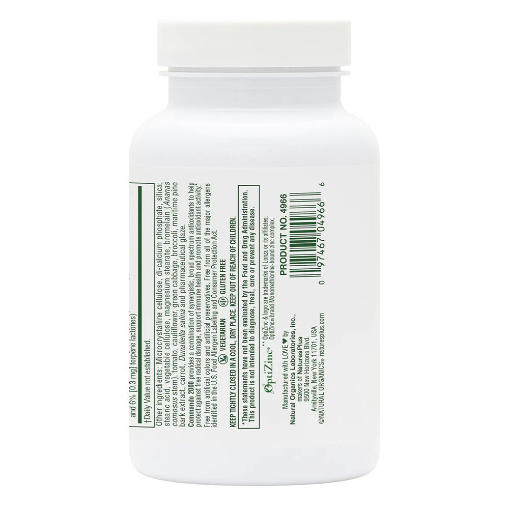 Nature's Plus, Commando 2000, 90 Tablets UPC 097467049666 | Hilife Vitamins