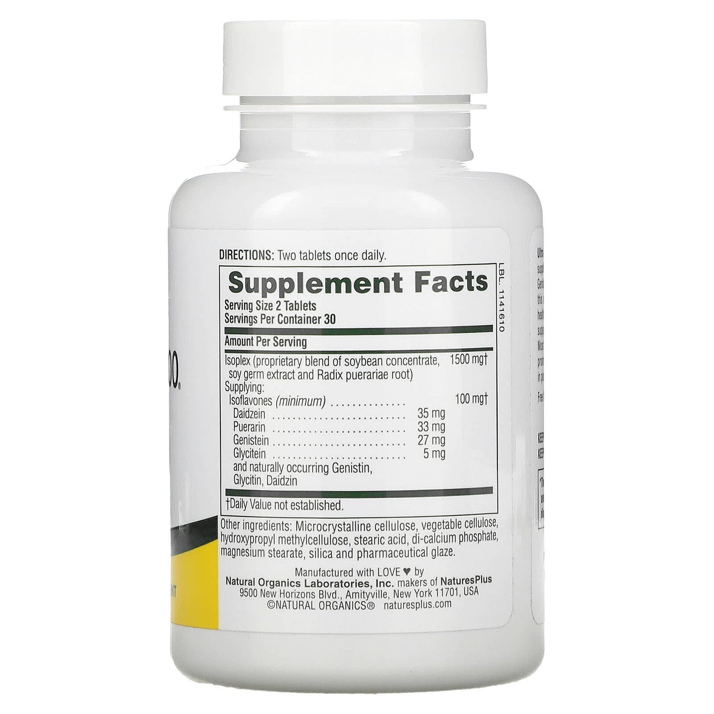 Nature's Plus, Ultra Isoflavone 100, 60 Tablets UPC 097467049703 | Hilife Vitamins