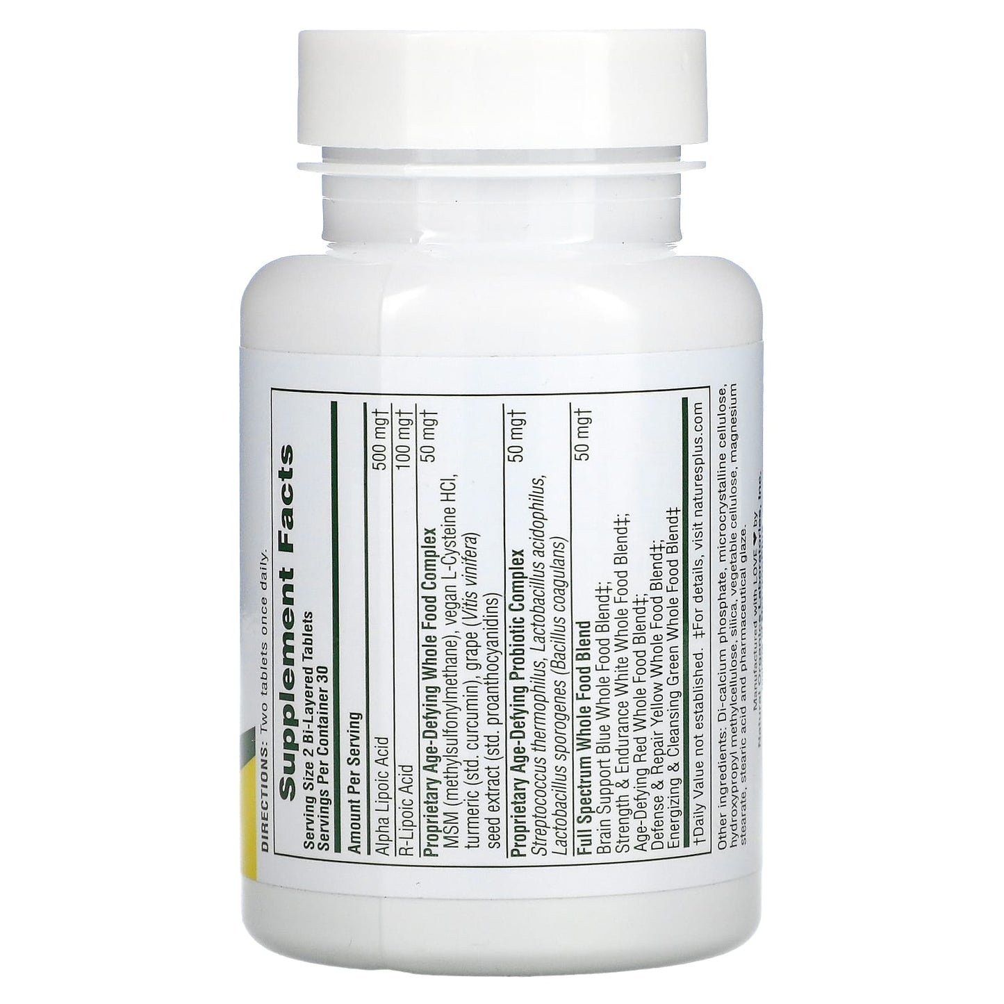 Nature's Plus, Ultra Lipoic, 60 Tablets UPC 097467052246 | Hilife Vitamins