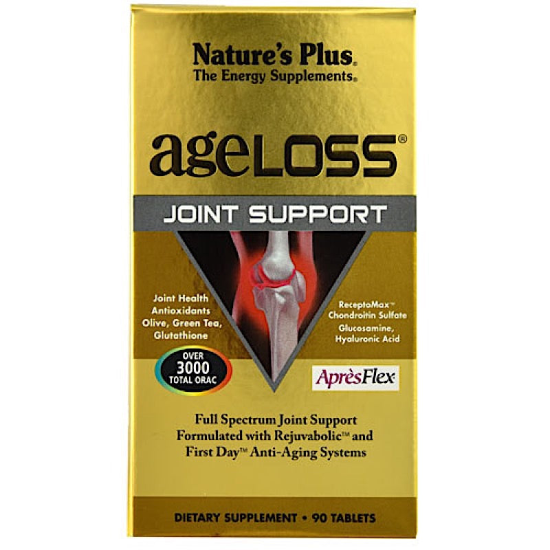 Nature's Plus, Ageloss Joint Support, 90 Tablets UPC 097467080126 | Hilife Vitamins