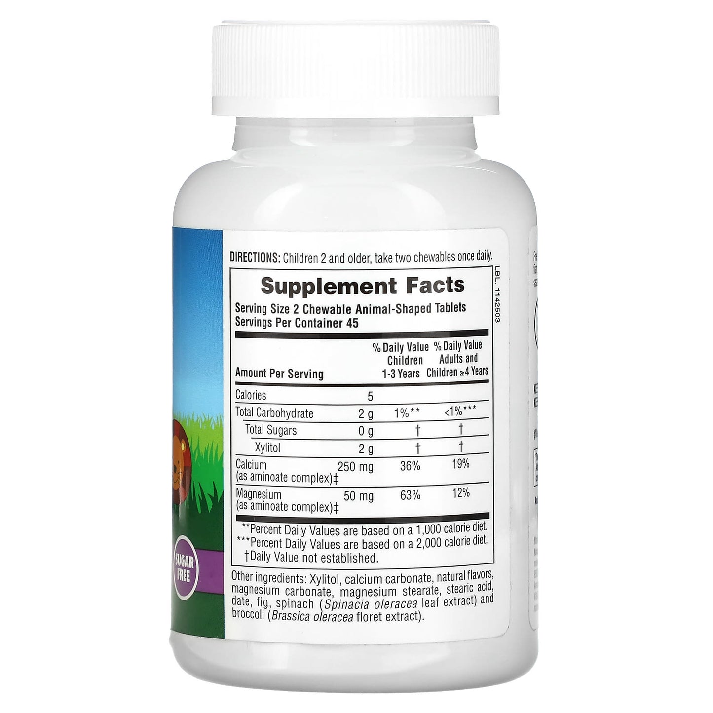 Nature's Plus, Ap Sugarfree Calcium, 90 Chewables UPC 097467299214 | Hilife Vitamins