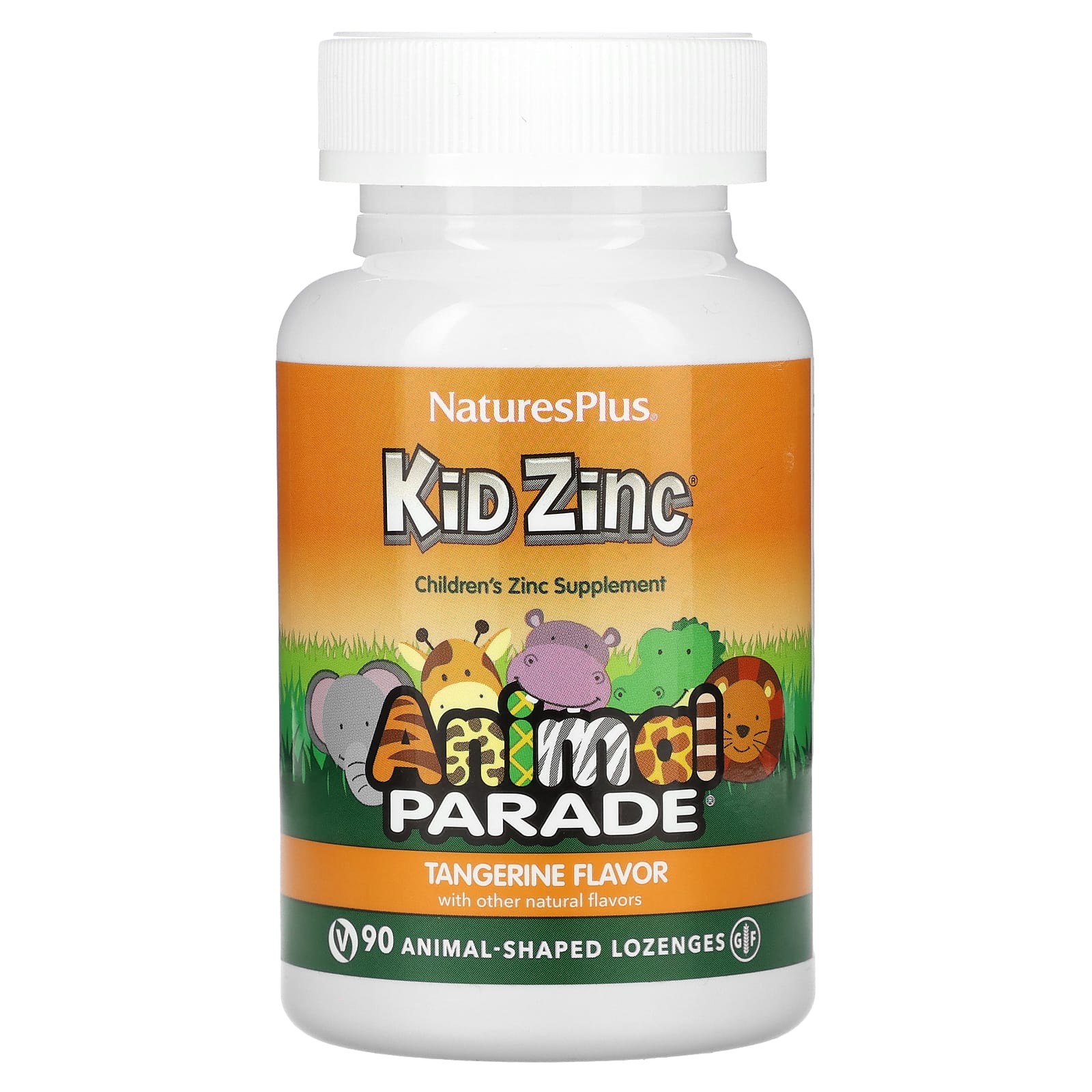 Nature's Plus, Source of Life, Animal Parade, Kid Zinc Lozenges,, 90 Lozenges UPC 097467299641 | Hilife Vitamins
