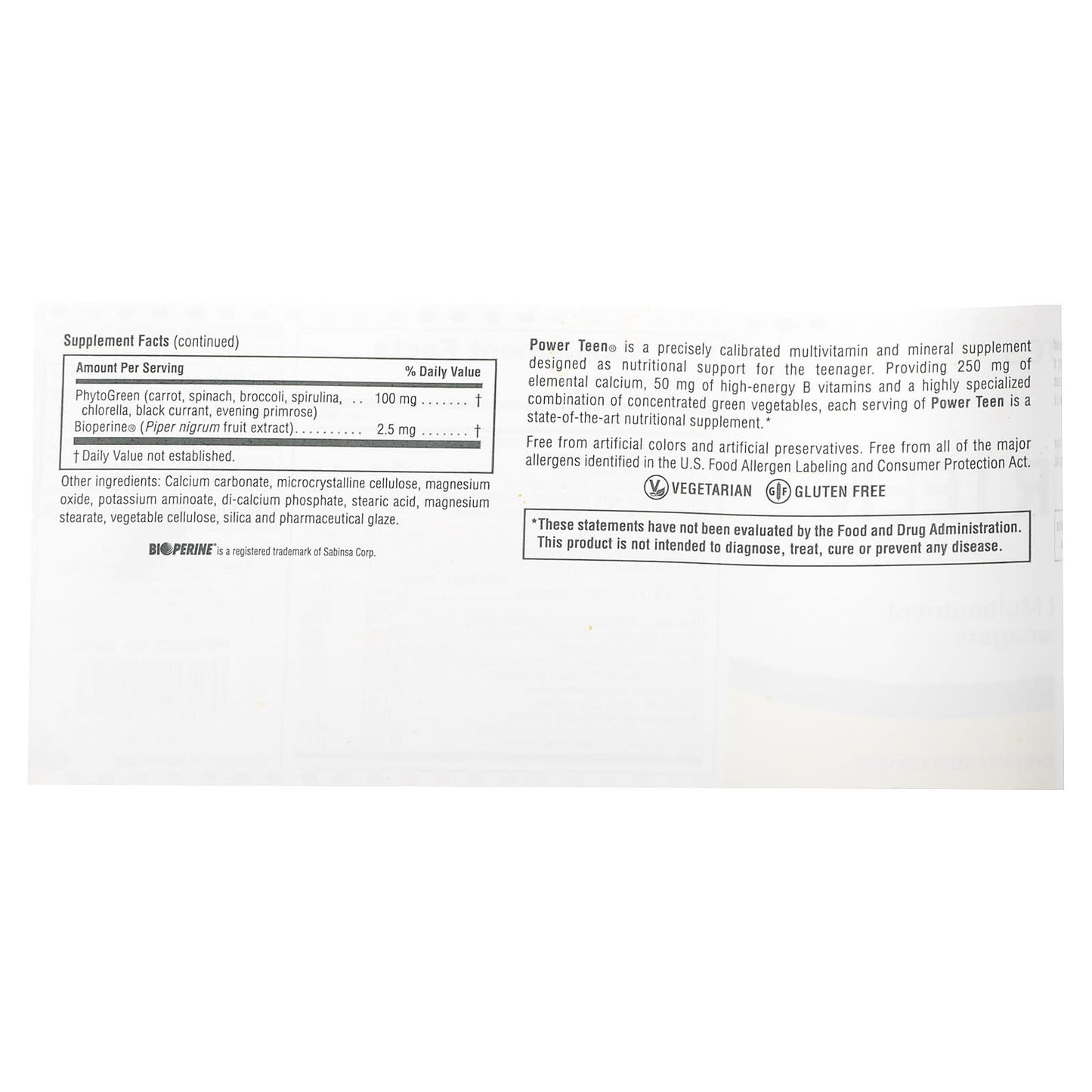 Nature's Plus, Power Teen, 90 Tablets UPC 097467299917 | Hilife Vitamins