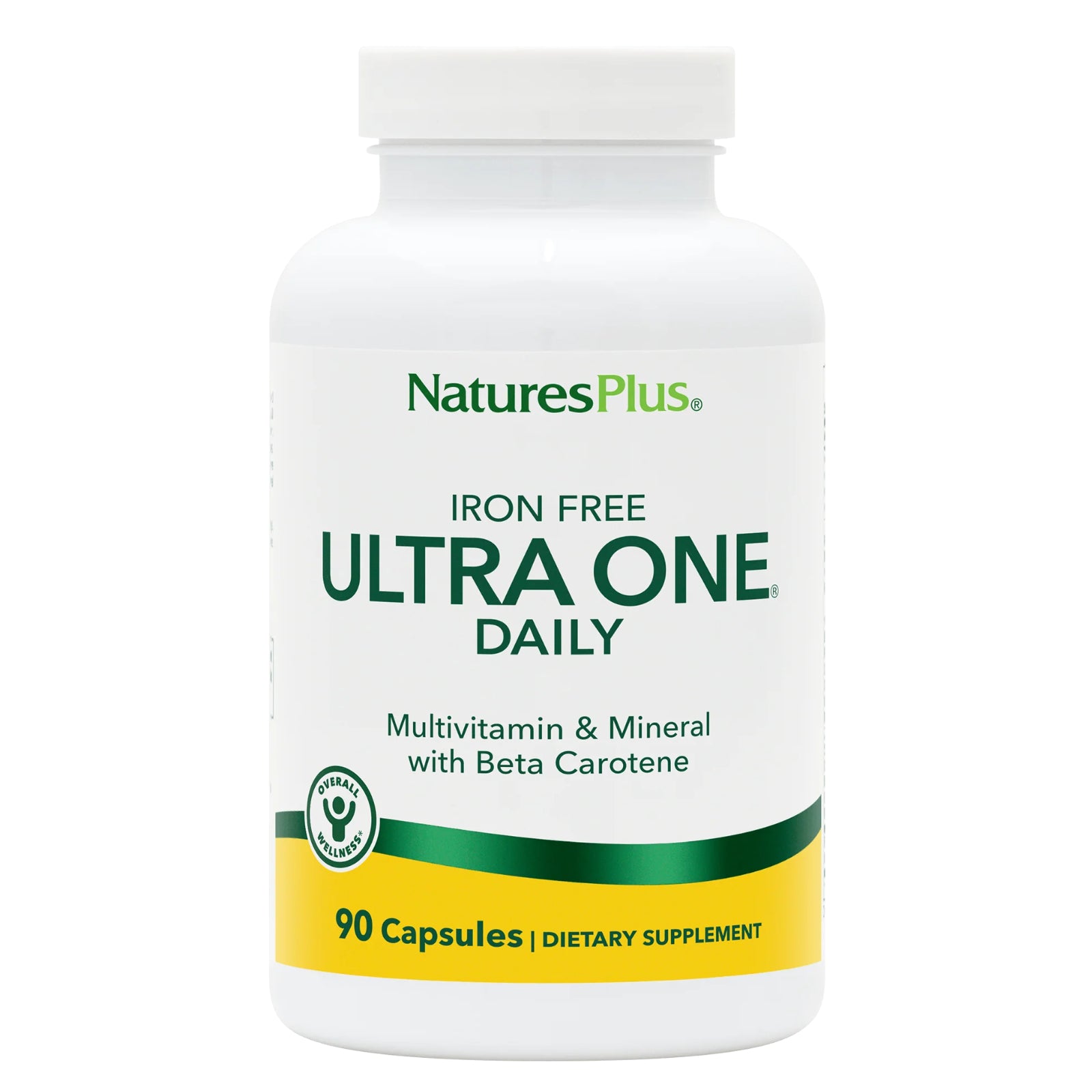 Nature's Plus, Ultra One Daily, Iron Free, Multivitamin & Mineral, 90 Capsules UPC 097467300910 | Hilife Vitamins