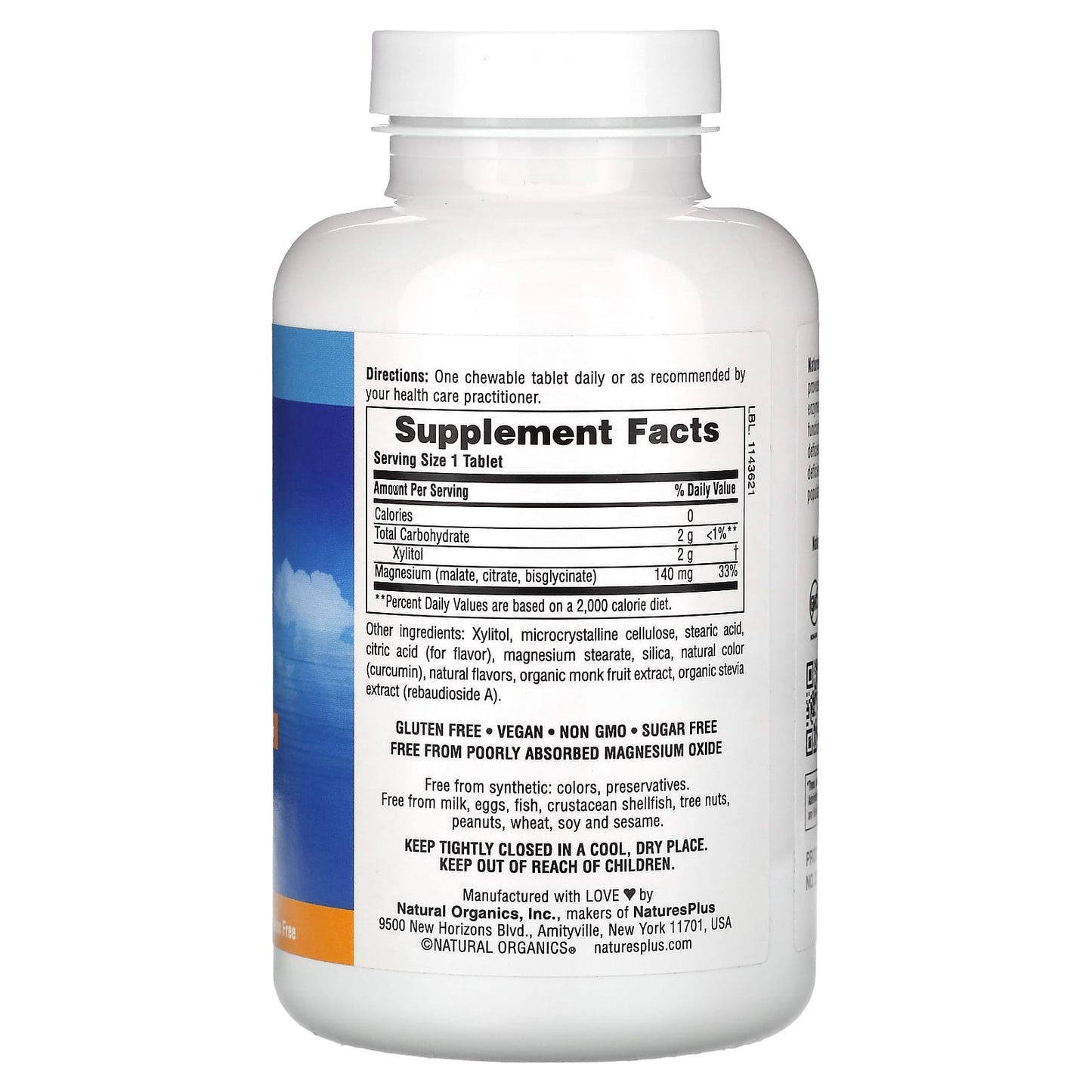 Nature's Plus, KalmAssure Magnesium Chewable, Orange, 60 Tablets UPC 097467336087 | Hilife Vitamins