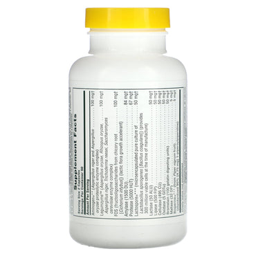 Nature's Plus, Acti-Zyme, Acitvated Digestion Aid, 180 Vegan Capsules UPC 097467445413 | Hilife Vitamins