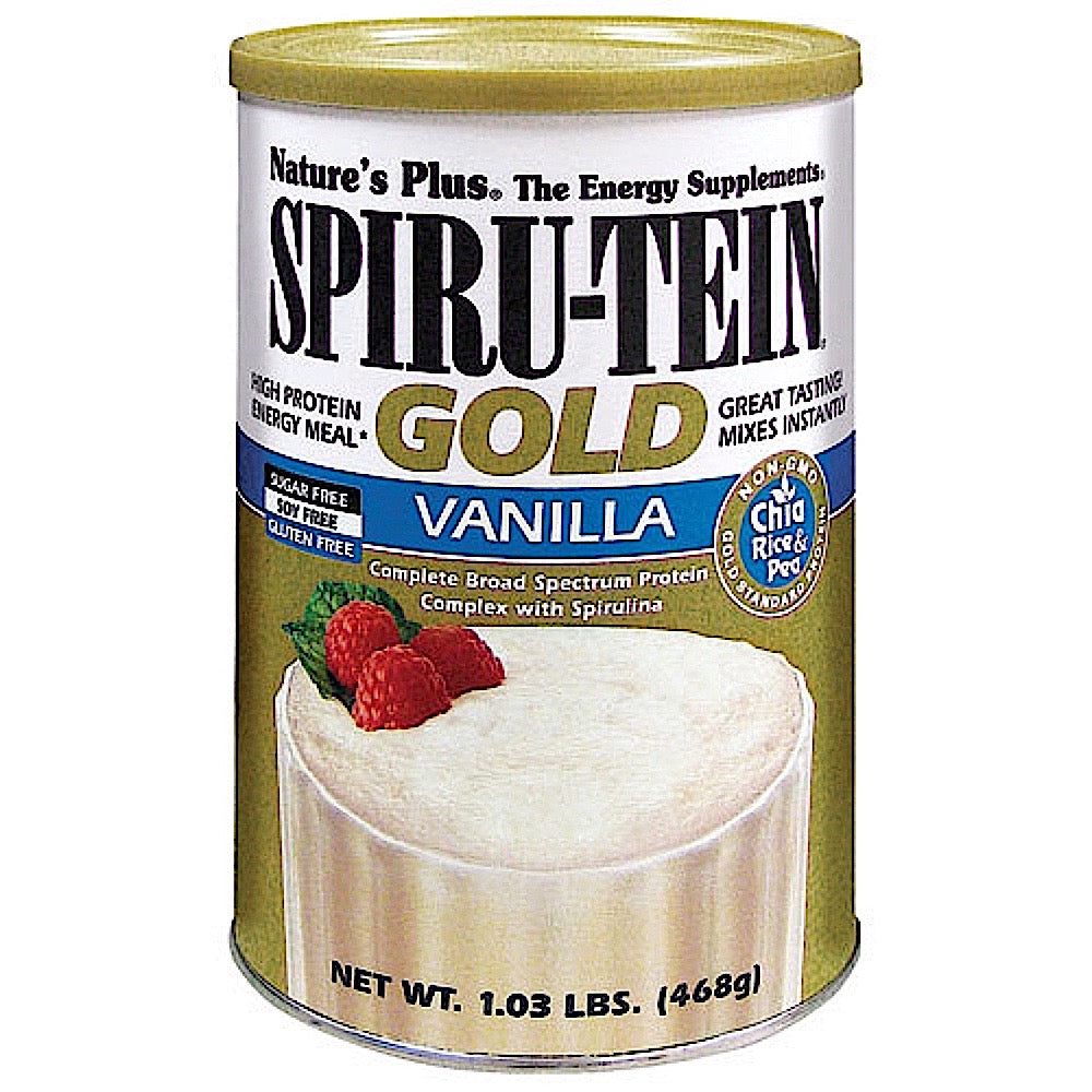 Nature's Plus, Spirutein Gold Vanilla, 1.03 Lbs UPC 097467452954 | Hilife Vitamins