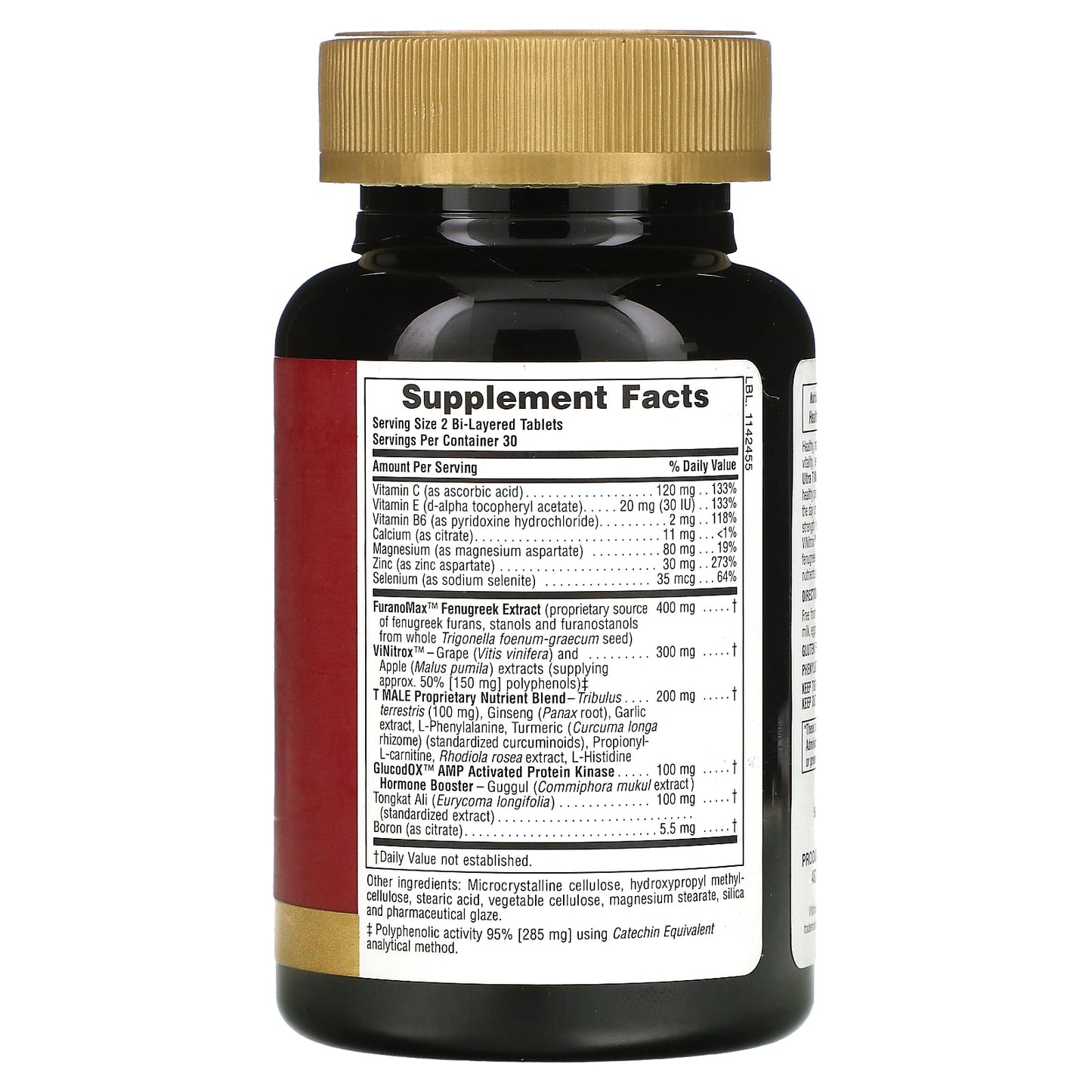 Nature's Plus, Ultra T-Male, Testosterone Boost for Men, Maximum, 60 Tablets UPC 097467487161 | Hilife Vitamins