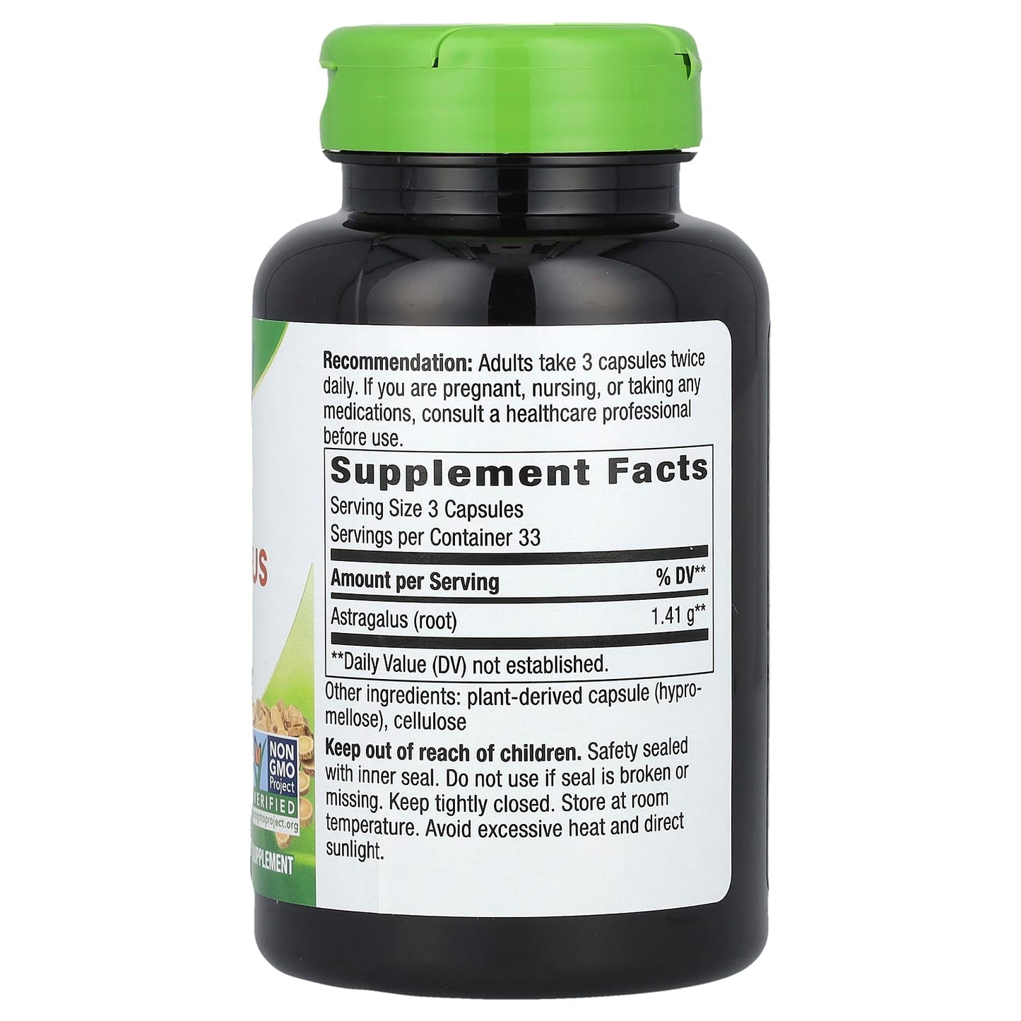 Nature’s Way, Astragalus, 100 Vegetarian Capsules UPC 033674101803 | Hilife Vitamins