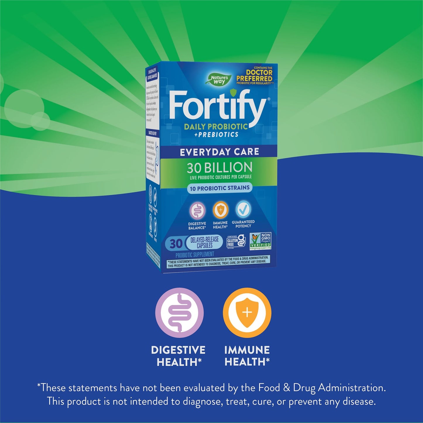 Nature’s Way, Primadophilus® Fortify™ Daily Probiotic 30 Billion, 30 Vegetarian Capsules UPC 033674102947 | Hilife Vitamins