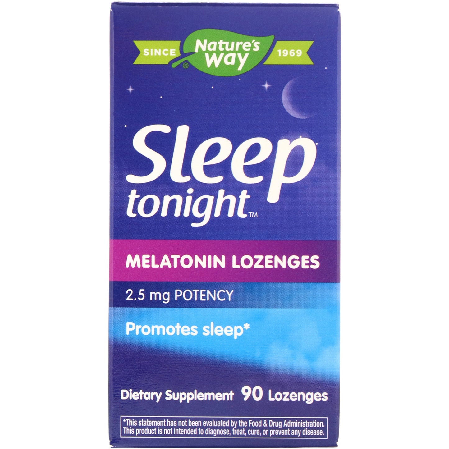 Nature’s Way, Sleep Tonight Melatonin, 90 Lozenges UPC 033674127612 | HiLife Vitamins