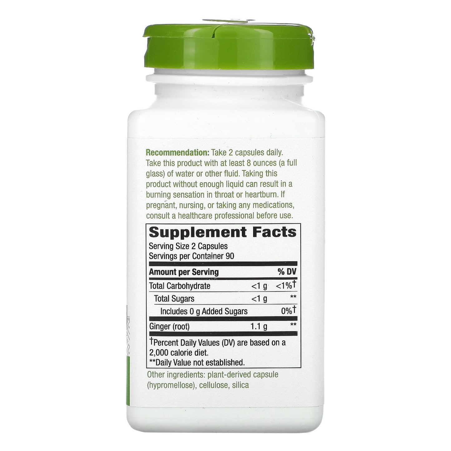 Nature’s Way, Ginger, 180 Vegetarian Capsules UPC 033674131084 | HiLife Vitamins