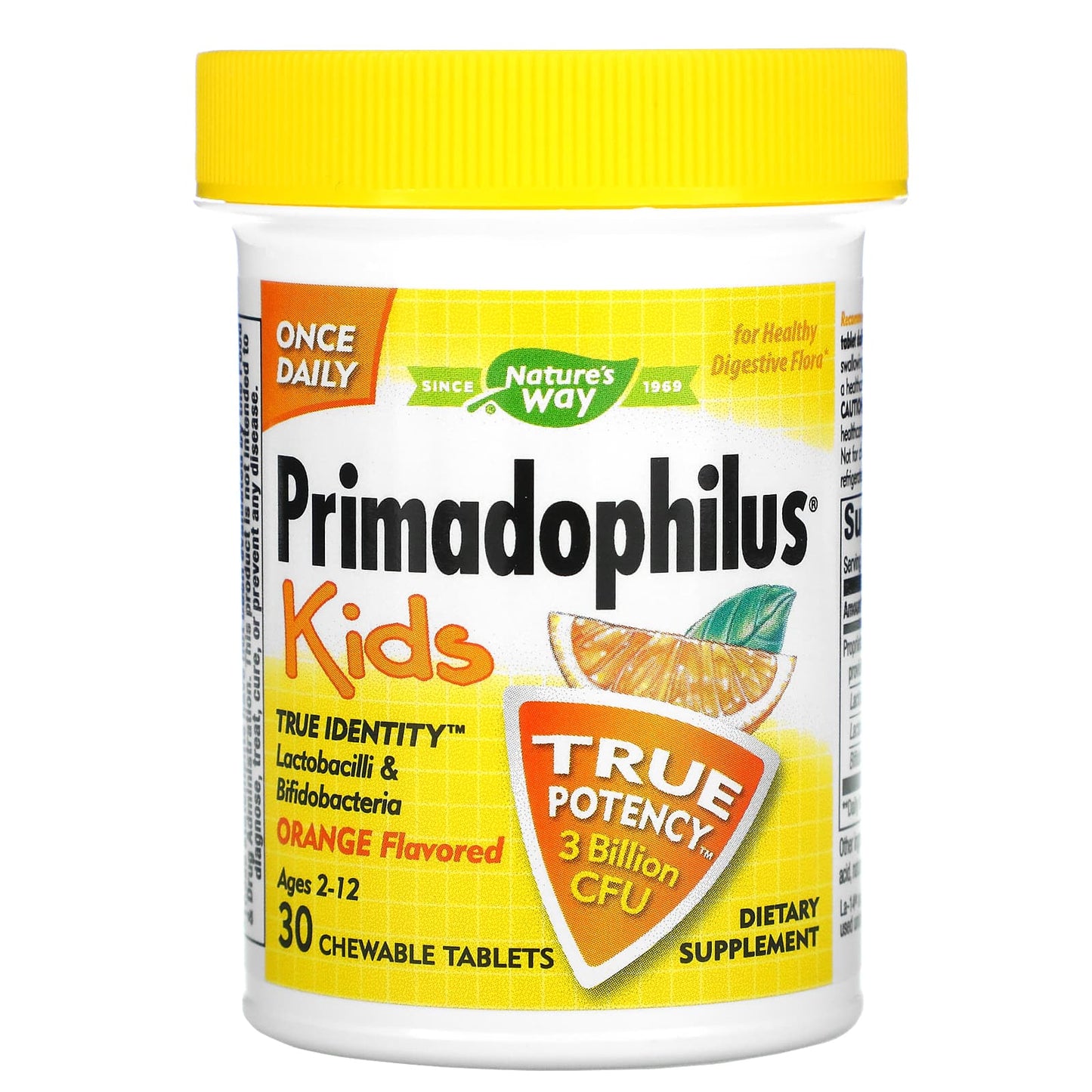 Nature’s Way, Primadoph Kids Orng Chw, 30 Tablets UPC 033674142424 | Hilife Vitamins