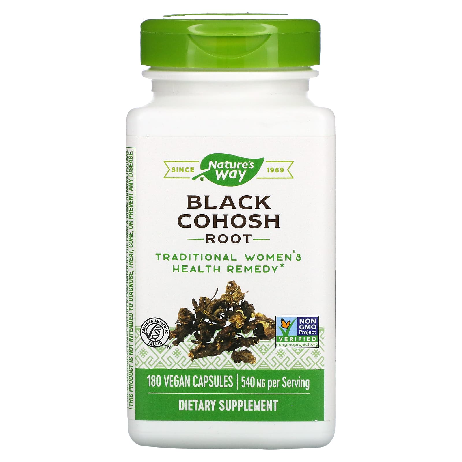 Nature’s Way, Black Cohosh Root, 180 Vegetarian Capsules UPC 033674146903 | Hilife Vitamins