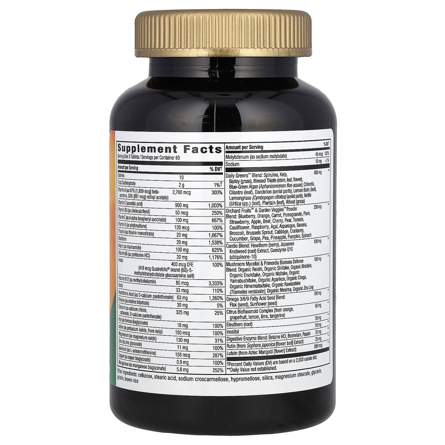 Nature’s Way, Alive! Max3 Potency Adult Complete Multivitamin, With Iron, 180 Tablets UPC 033674149287 | Hilife Vitamins