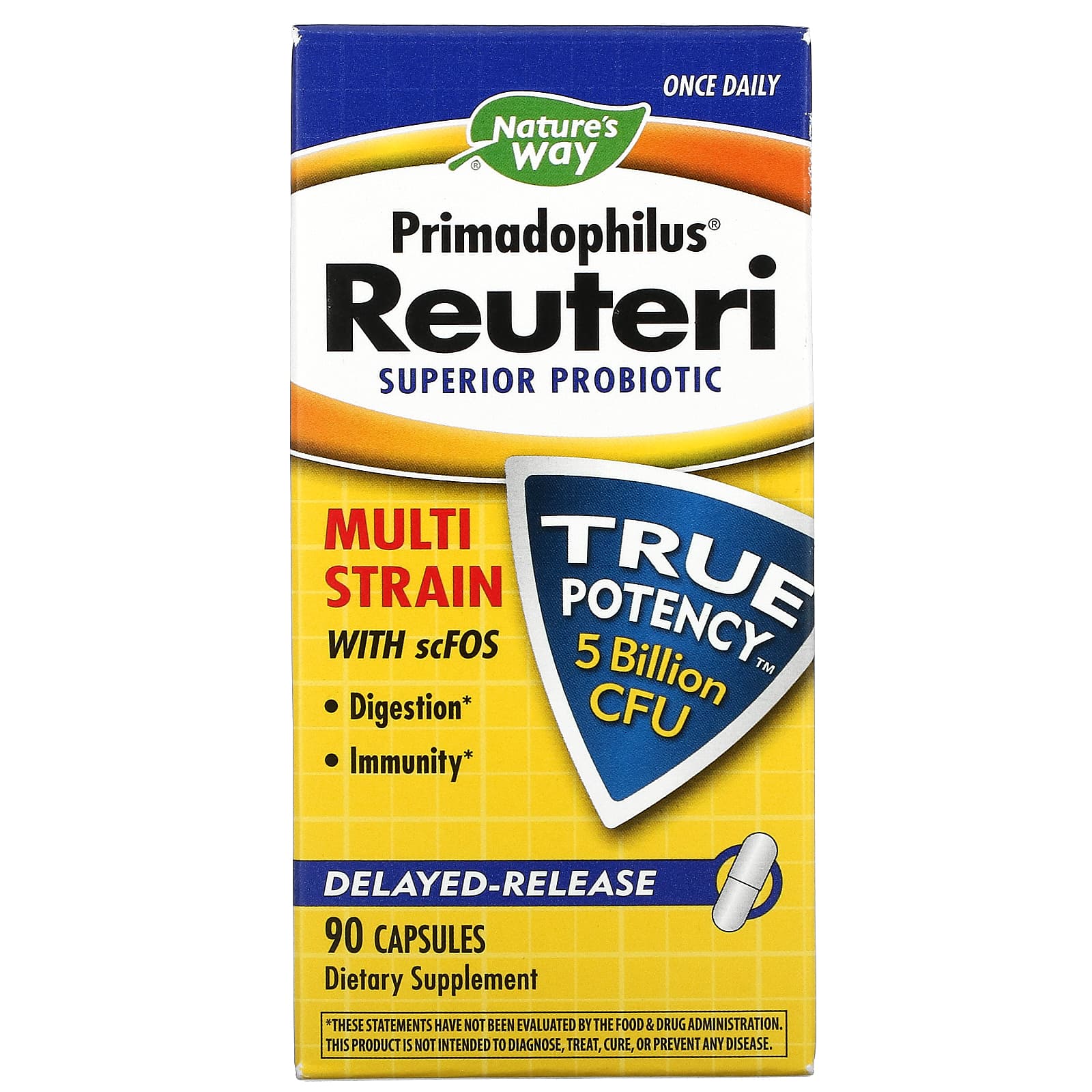Nature’s Way, Reuteri Primadolph, 90 Vegetarian Capsules UPC 033674150245 | Hilife Vitamins