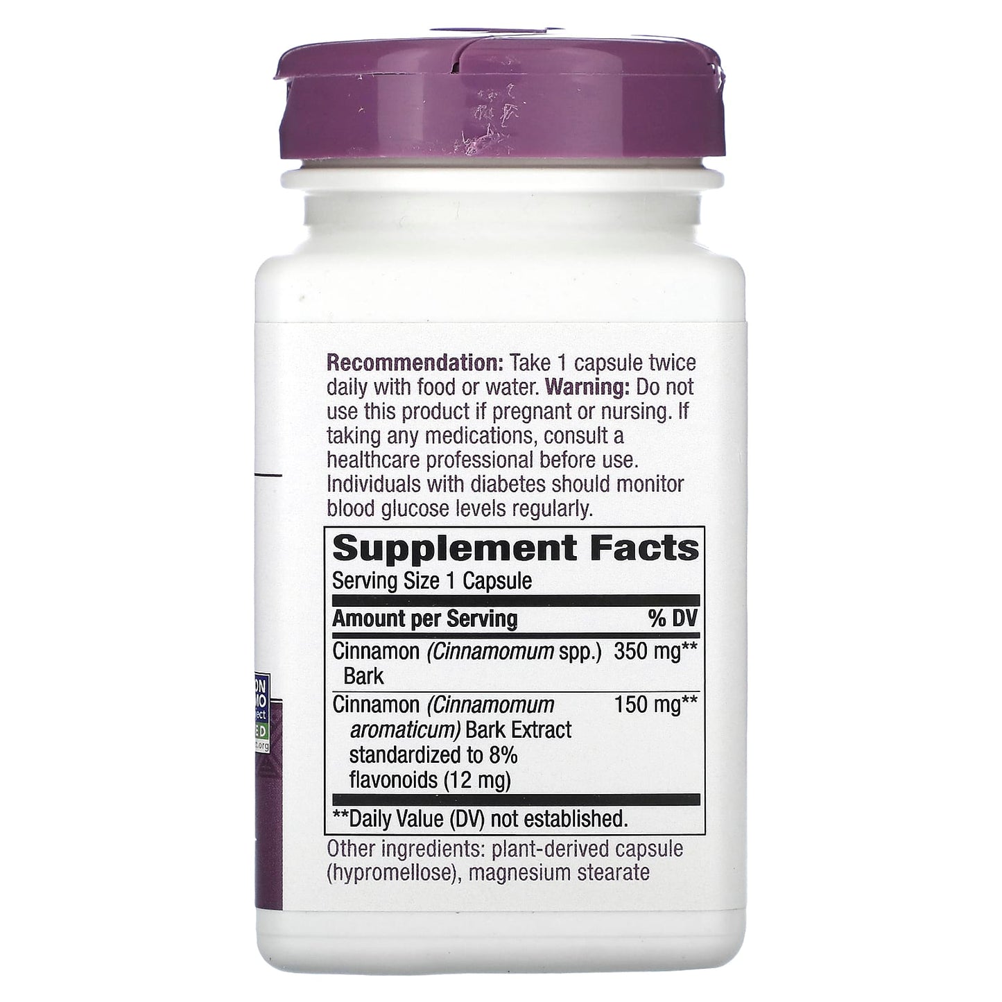 Nature’s Way, Standardized Cinnamon, 120 Vegetarian Capsules UPC 033674150825 | Hilife Vitamins