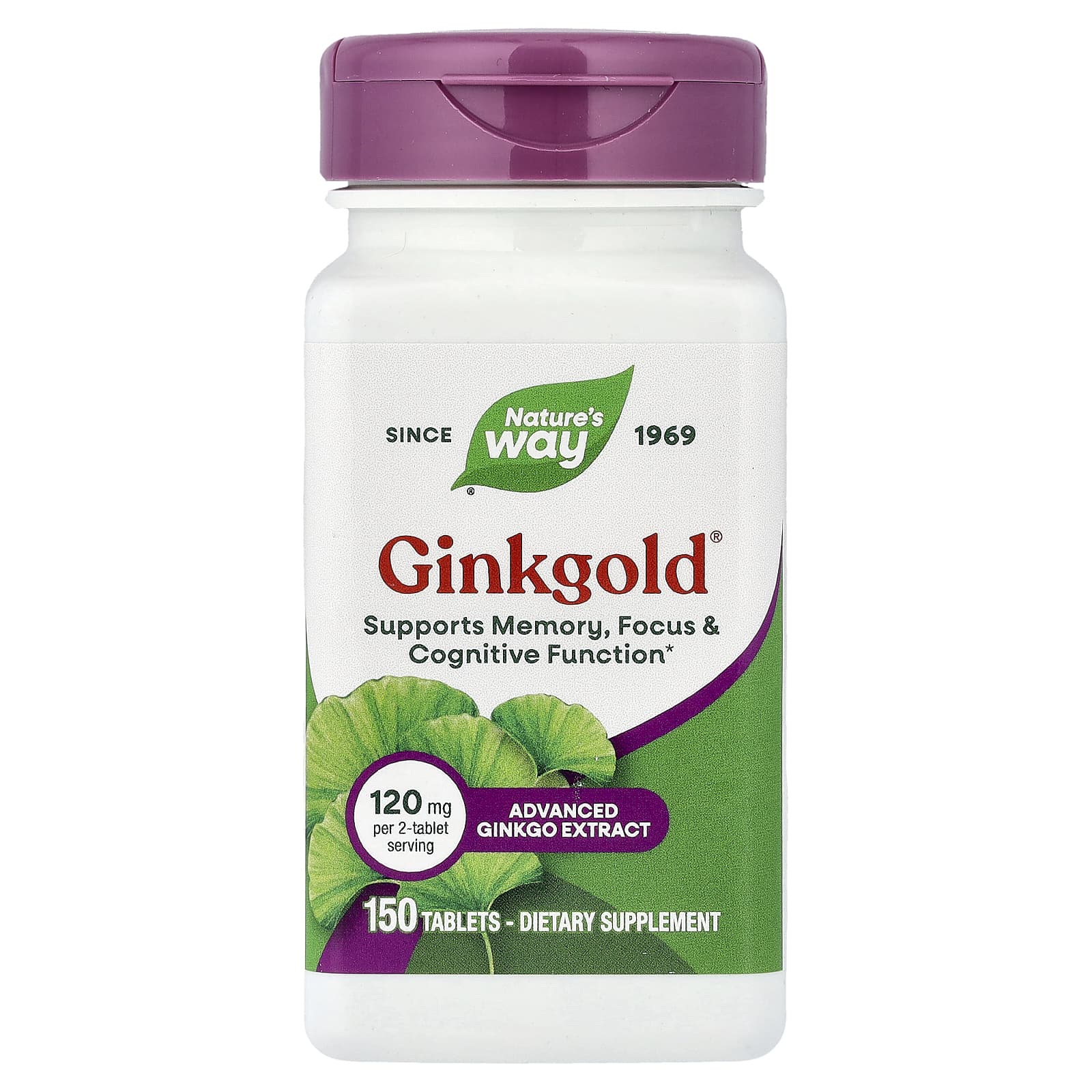 Nature’s Way, Ginkgold®, 150 Tablets UPC 033674152683 | Hilife Vitamins