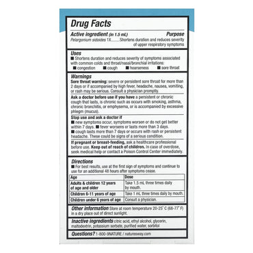 Nature’s Way, Umcka, ColdCare, 1 fl oz (30 ml) UPC 033674152713 | Hilife Vitamins