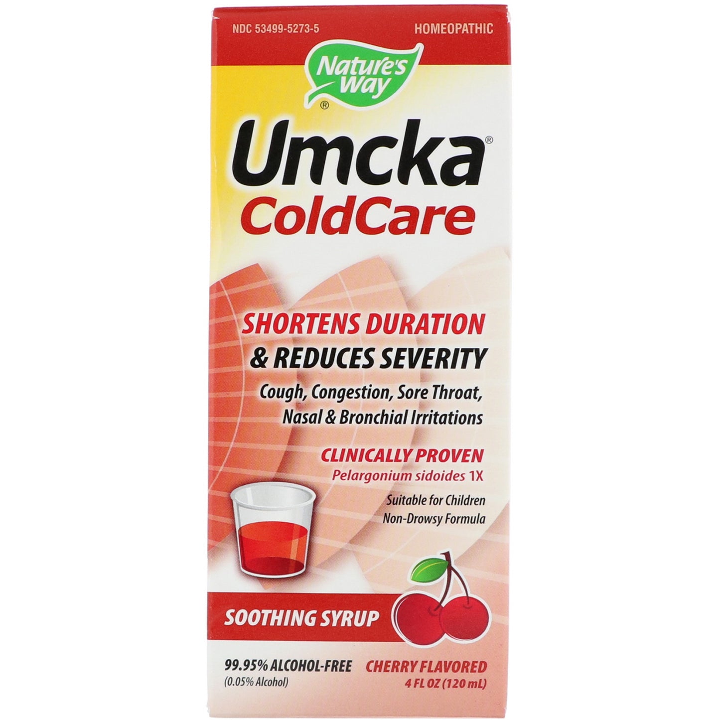 Nature’s Way, Umcka, ColdCare, Soothing Syrup, Cherry, 4 Oz UPC 033674152737 | Hilife Vitamins
