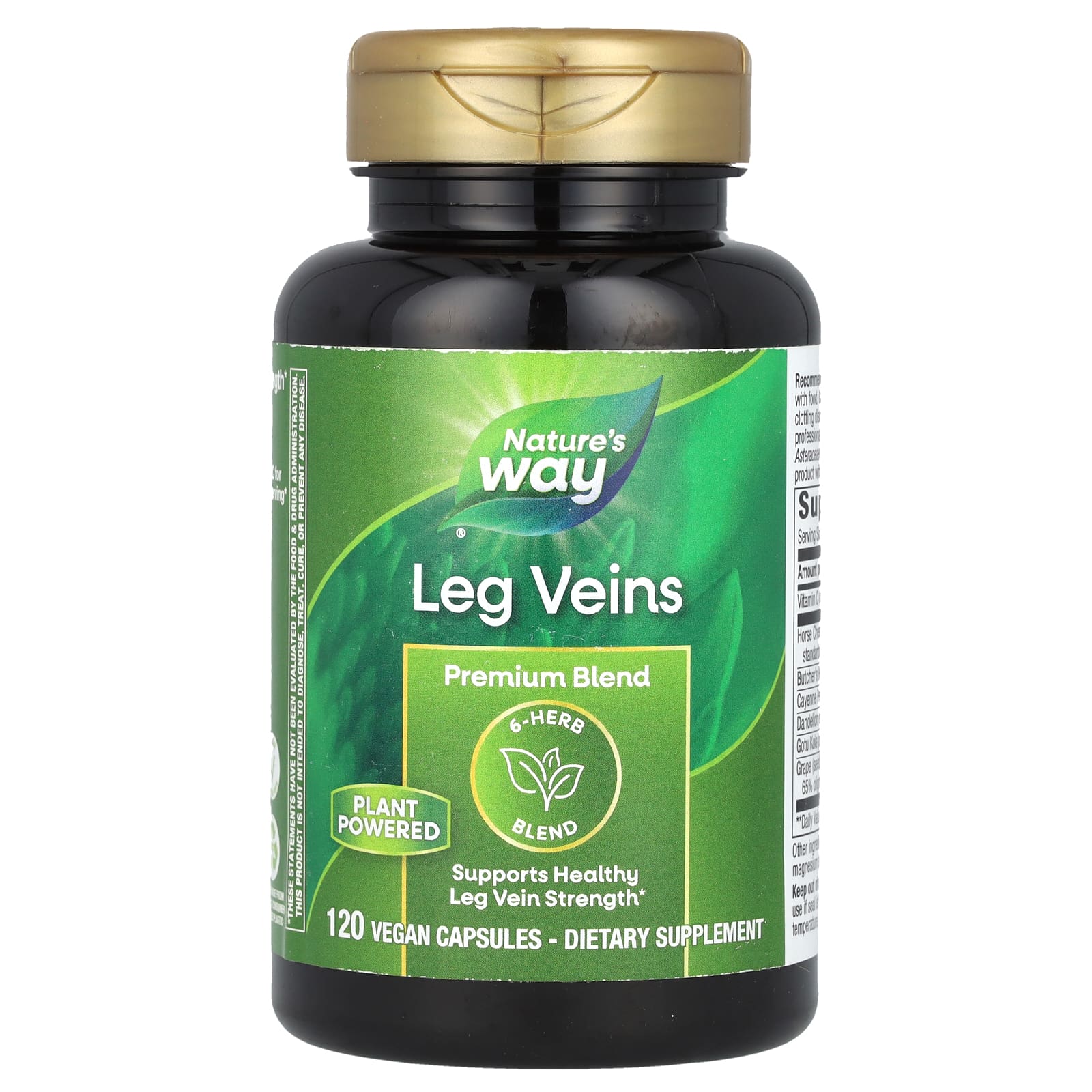 Nature’s Way, Leg Veins, 120 Vegetarian Capsules UPC 033674153352 | Hilife Vitamins
