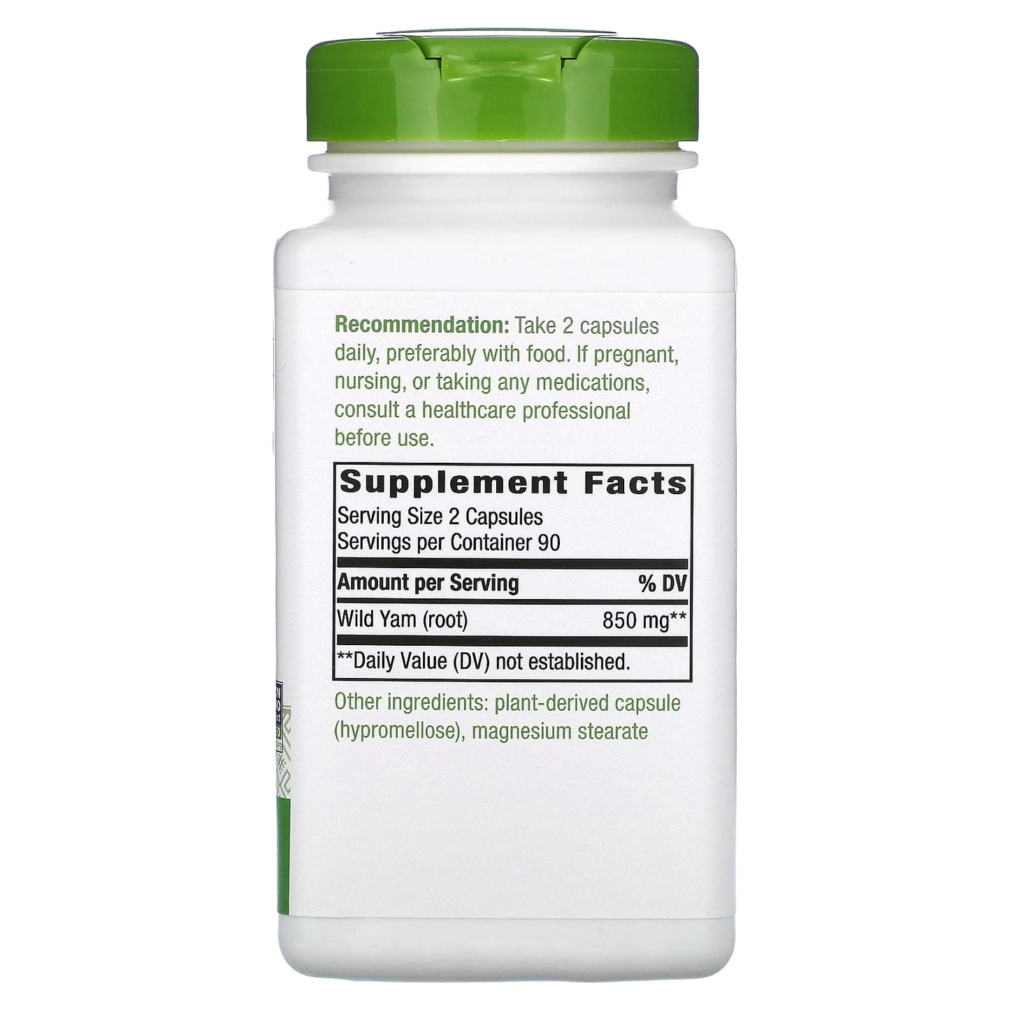 Nature’s Way, Wild Yam, 180 Vegetarian Capsules UPC 033674153505 | HiLife Vitamins