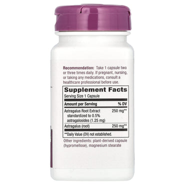 Nature’s Way, Astragalus, 60 Vegetarian Capsules UPC 033674153833 | Hilife Vitamins
