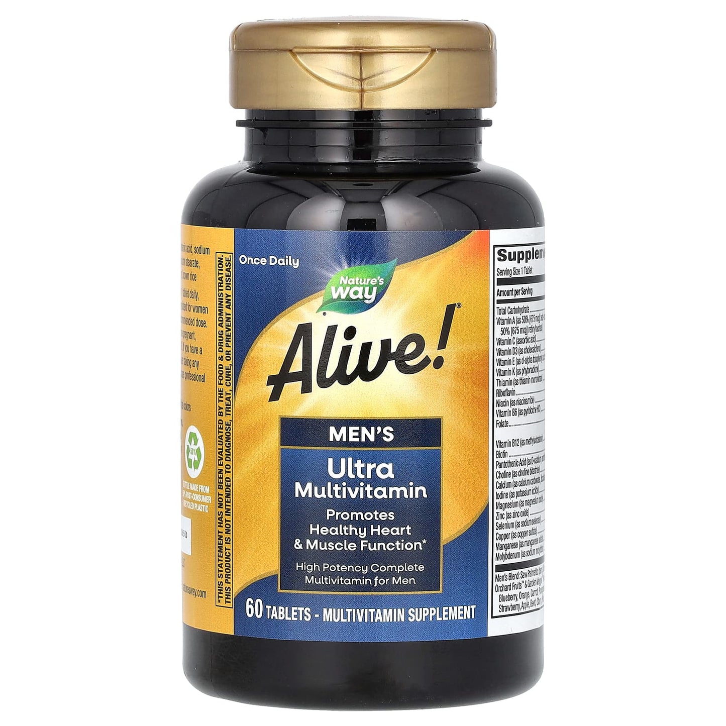Nature’s Way, Alive! Once Daily Men's Ultra, 60 Tablets UPC 033674156858 | Hilife Vitamins