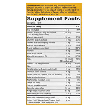 Nature’s Way, Alive! Men's 50+ Ultra Multivitamin, 60 Tablets UPC 033674156919 | Hilife Vitamins