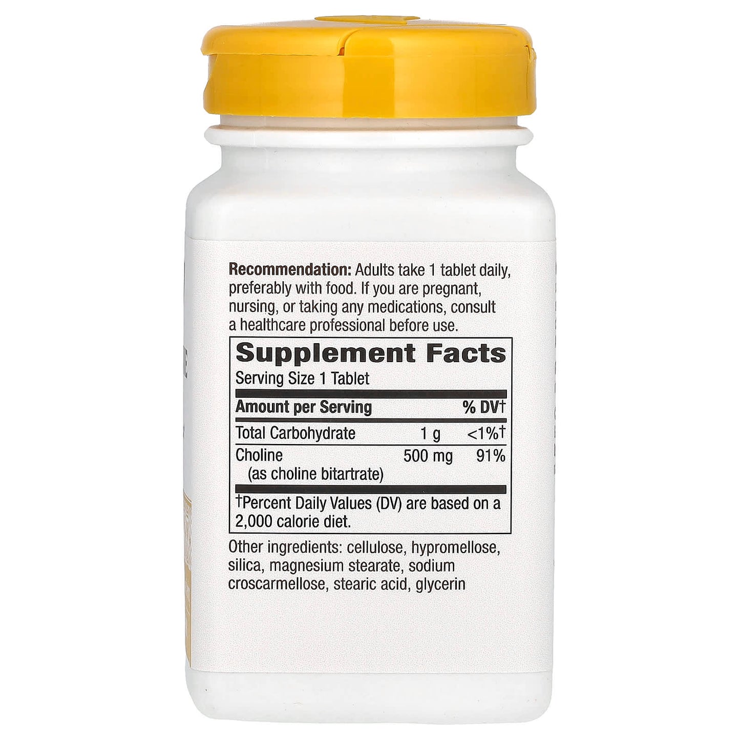 Nature’s Way, Choline 500 mg, 100 Tablets UPC 033674404607 | Hilife Vitamins