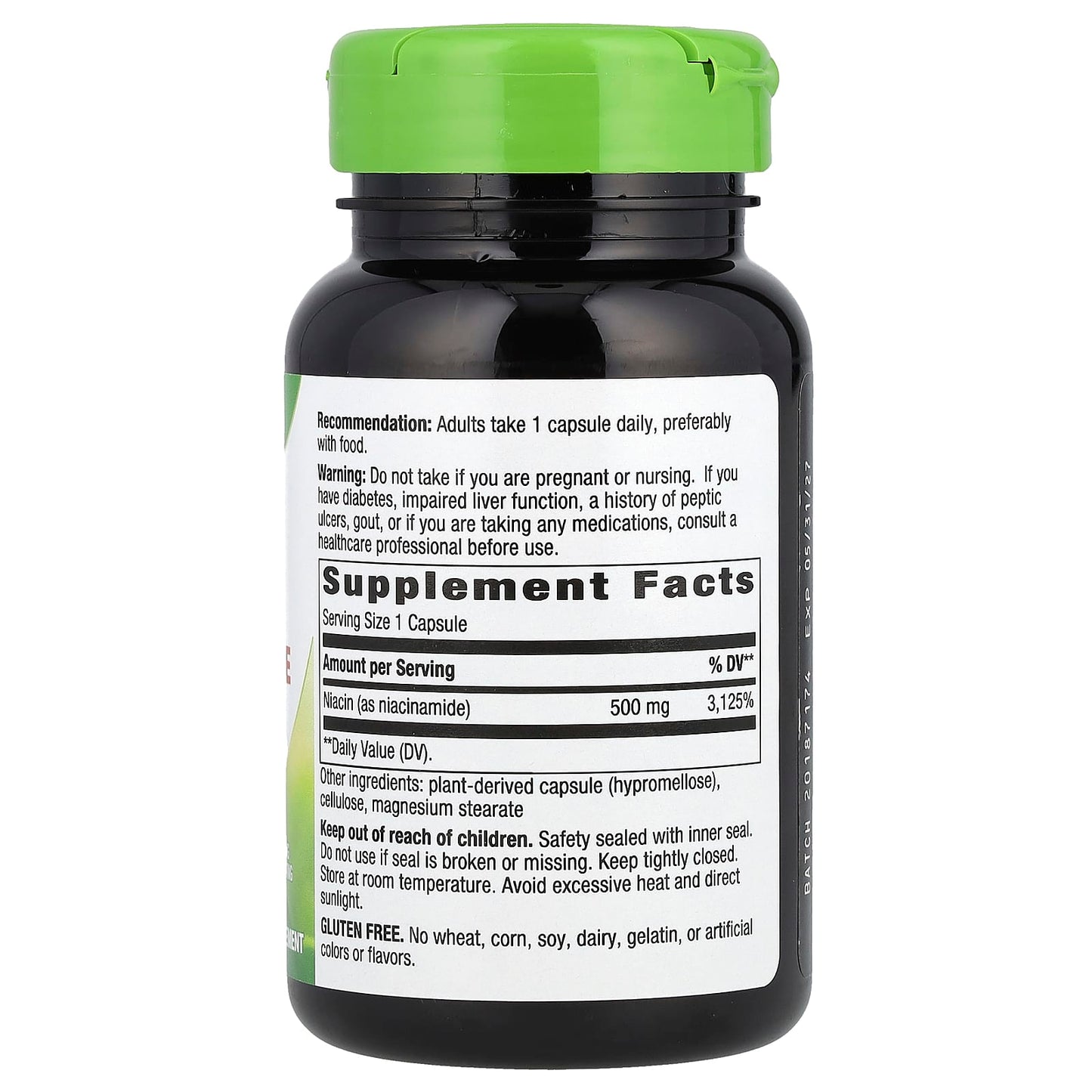 Nature’s Way, Niacinamide 500 mg, 100 Capsules UPC 033674404805 | Hilife Vitamins