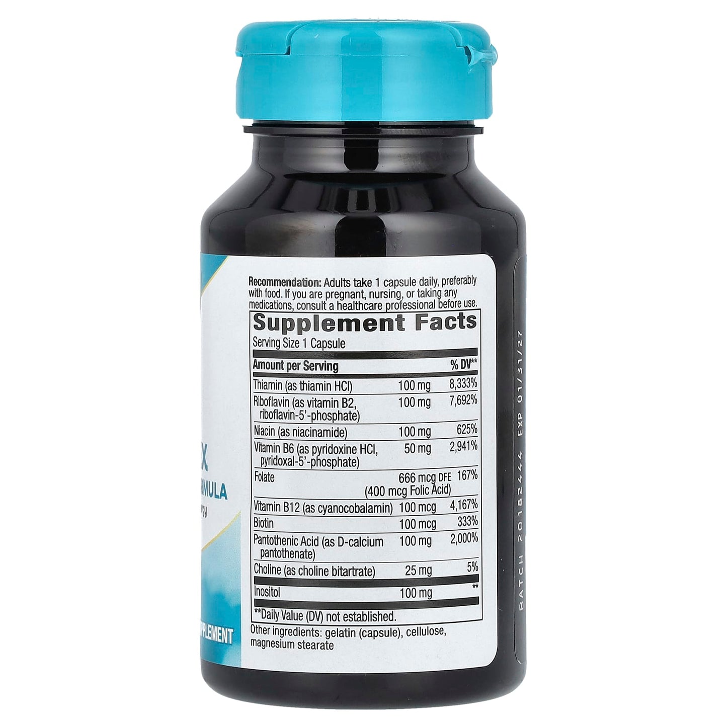Nature’s Way, B-100 Complex, 60 Capsules UPC 033674405208 | Hilife Vitamins