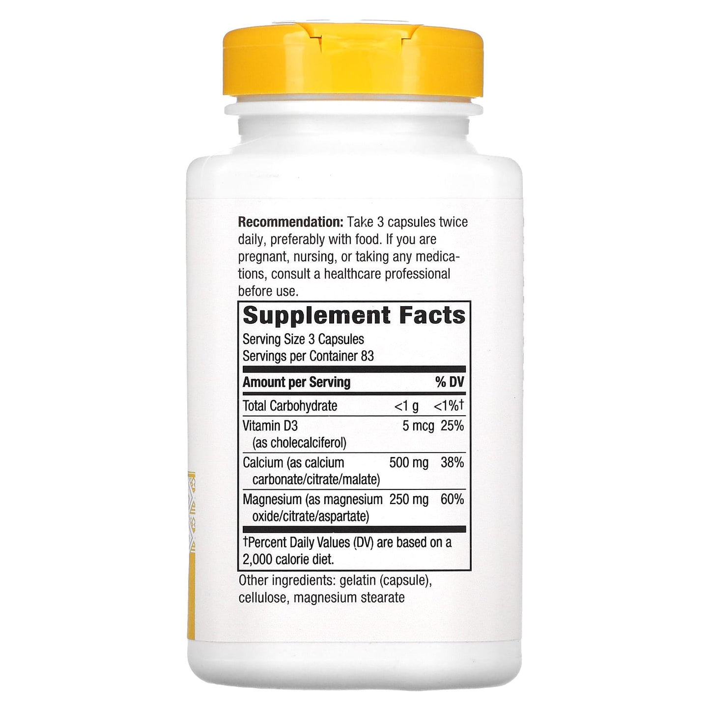 Nature’s Way, Calcium Magnesium & Vitamin D, 250 Capsules UPC 033674414217 | HiLife Vitamins