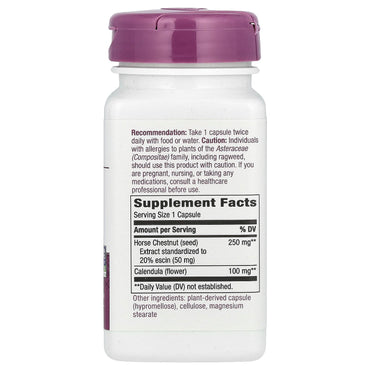 Nature’s Way, Horse Chestnut Standardized Extract, 90 Vegetarian Capsules UPC 033674620007 | Hilife Vitamins