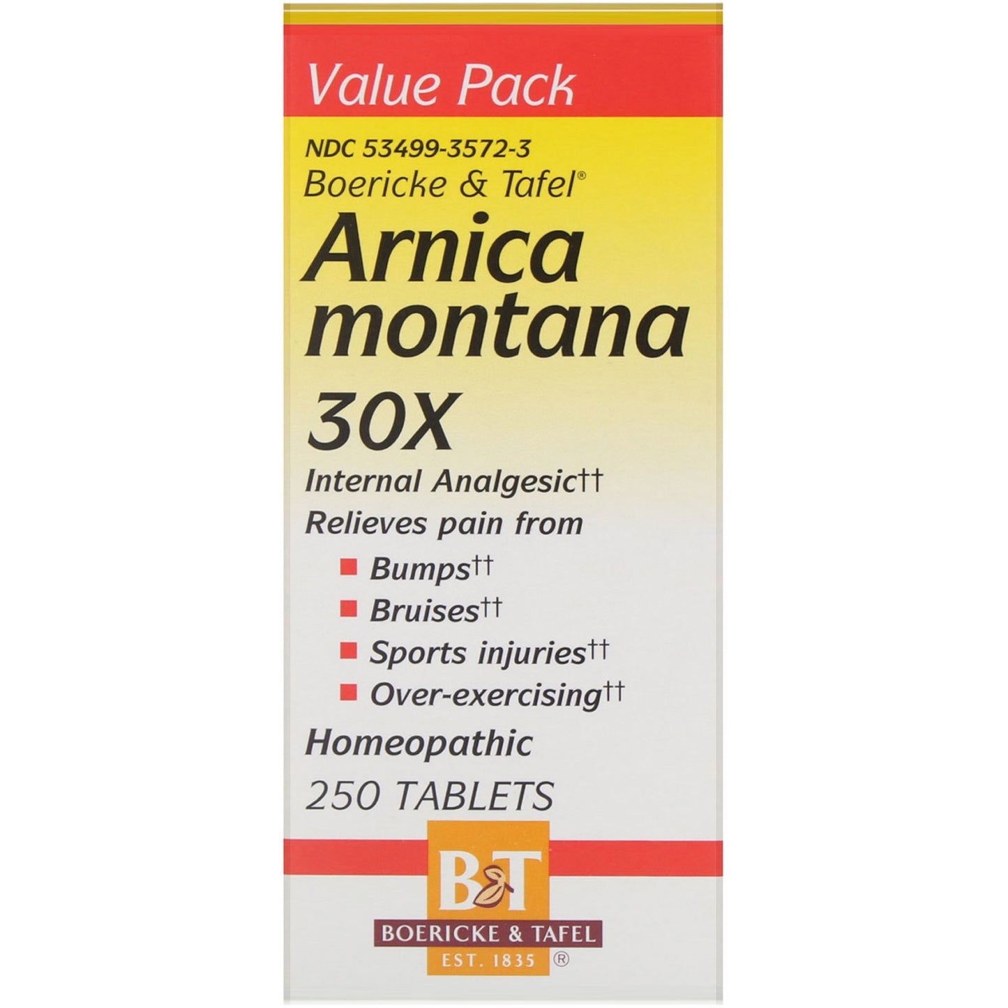Nature’s Way, Arnica Montana 30x, 250 Tablets UPC 308071035748 | HiLife Vitamins
