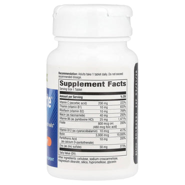 Nature’s Way, Biotin Forte with Zinc, 60 Tablets UPC 354022109815 | Hilife Vitamins