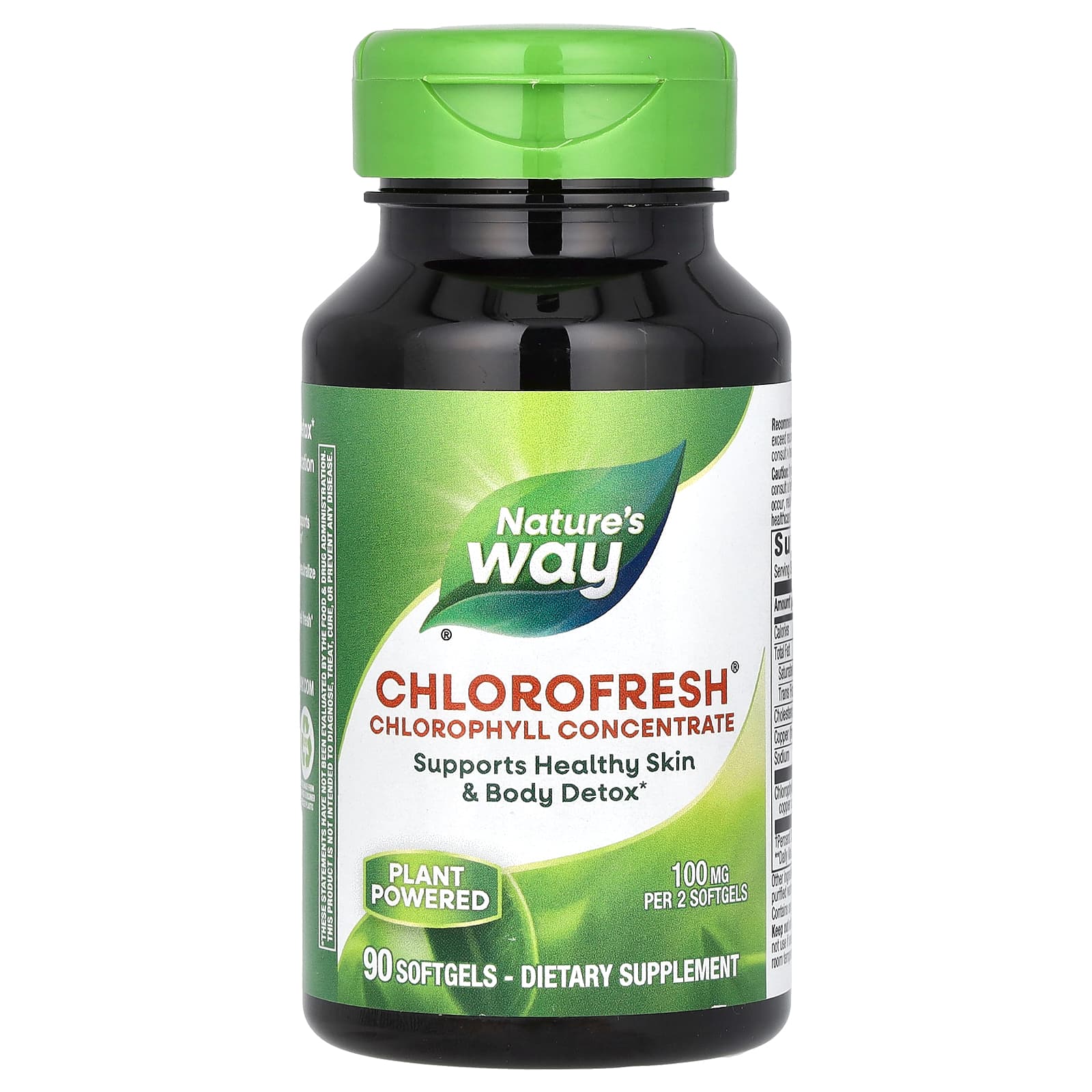 Nature’s Way, Chlorofresh 50 mg, 90 Softgels UPC 358008035501 | Hilife Vitamins
